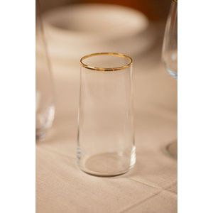 Set pahare, Hermia, 127RKL1114, Auriu / Transparent imagine