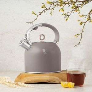 Ceainic Berlinger Haus, Taupe, 3 L, inox 18/10, taupe mat/argintiu imagine