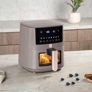 Friteuza cu aer cald si fereastra Berlinger Haus, Taupe, 5 L, 1400W, taupe mat imagine
