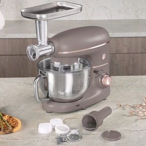 Robot de bucatarie 4 in 1 Berlinger Haus, Taupe, 1500W, inox/plastic, taupe mat/argintiu imagine