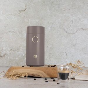 Rasnita electrica de cafea Berlinger Haus, Taupe, 150W, inox, taupe mat imagine