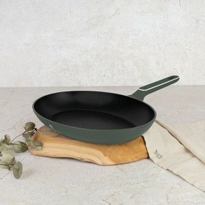 Tigaie pentru peste Berlinger Haus, Matte Green, 35 cm, aluminiu forjat, verde mat imagine