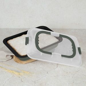 Tava cu capac Berlinger Haus, Matte Green, 36.5x24.5x5.5 cm, otel carbon/plastic, verde mat imagine