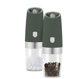 Set 2 rasnite pentru sare/piper Berlinger Haus, Matte Green, plastic/ceramica, verde mat imagine