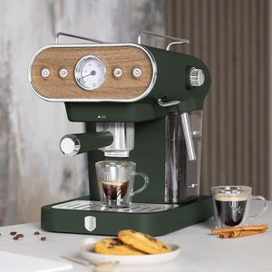 Espressor 3 in 1 Berlinger Haus, Matte Green, 950W, 23x26.5x30.5 cm, inox, verde mat/natur imagine