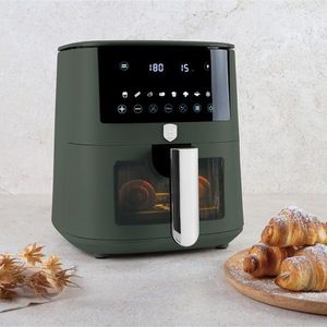 Friteuza cu aer cald si fereastra Berlinger Haus, Matte Green, 5 L, 1400W, verde mat imagine