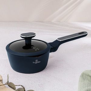 Cratita cu capac Berlinger Haus, Deep Sea, 16 cm, 1.2 L, aluminiu forjat, albastru mat/gri imagine