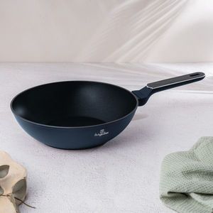 Tigaie Wok Berlinger Haus, Deep Sea, 28 cm, 3.5 L, aluminiu forjat, albastru mat/gri imagine