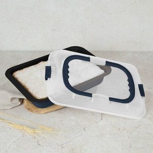 Tava cu capac Berlinger Haus, Deep Sea, 36x24.5x5.5 cm, otel carbon/plastic, albastru mat imagine
