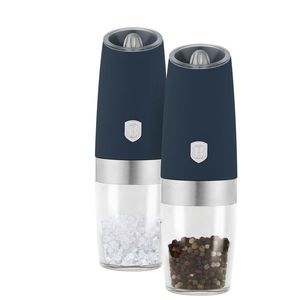 Set 2 rasnite pentru sare/piper Berlinger Haus, Deep Sea, plastic/ceramica, albastru mat imagine