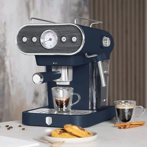 Espressor 3 in 1 Berlinger Haus, Deep Sea, 950W, 23x26.5x30.5 cm, inox, albastru mat/natur imagine