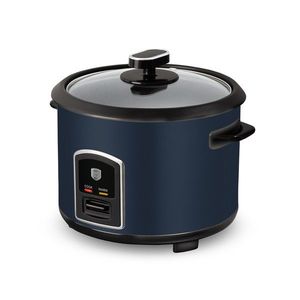 Oala electrica pentru orez Berlinger Haus, Deep Sea, 700W, 1.8 L, inox/aluminiu, albastru mat imagine