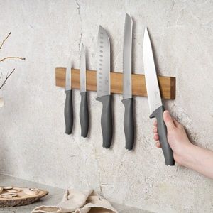Set 5 cutite cu suport magnetic Berlinger Haus, Anthracite, inox/lemn, antracit mat/natur imagine