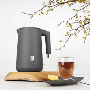 Ceainic electric cu pereti dubli Berlinger Haus, Anthracite, 1.7 L, plastic/inox, antracit mat imagine
