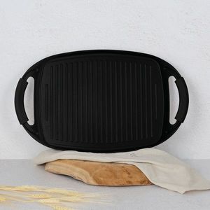 Tava grill Berlinger Haus, Matte Black, 47x29 cm, aluminiu forjat, negru mat imagine