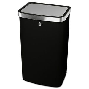 Cos de gunoi cu senzor Berlinger Haus, Matte Black, 38.5x28.5x65 cm, 60 L, otel, negru mat imagine