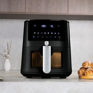 Friteuza cu aer cald si fereastra Berlinger Haus, Matte Black, 5 L, 1400W, negru mat imagine