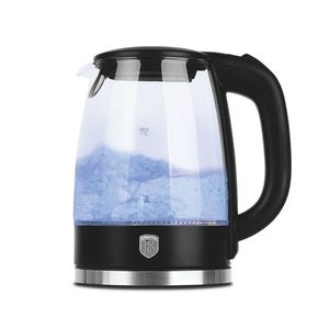 Ceainic electric Berlinger Haus, Matte Black, 1.7 L, sticla borosilicata, negru/transparent imagine