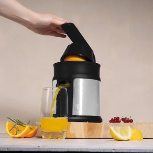 Storcator electric de citrice Berlinger Haus, Matte Black, 120W, plastic/inox, argintiu/negru imagine