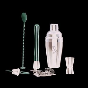 Set mix pentru cocktail 6 piese Berlinger Haus, Black Rose, 550 ml, inox 18/10, negru imagine