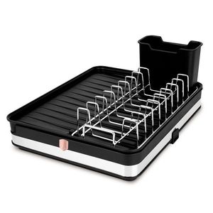 Scurgator de vase reglabil Berlinger Haus, Black Rose, 36.6x29.8x13 cm, inox/plastic, negru imagine