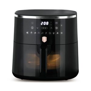 Friteuza cu aer cald si fereastra Berlinger Haus, Black Rose, 36.3x29.1x28 cm, 6.15 L, 1450W-1750W, negru imagine
