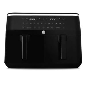 Friteuza dubla cu aer cald Berlinger Haus, Black Rose, 2600W-3100W, 4.5+4.5 L, negru imagine