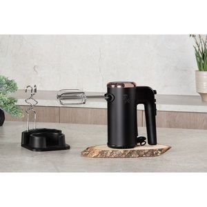 Mixer de mana cu suport Berlinger Haus, Black Rose, 300W, plastic/inox, negru/roz imagine