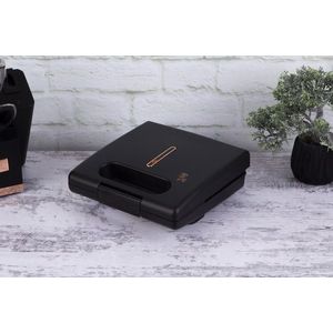 Gratar electric Berlinger Haus, Black Rose, 650W-780W, 22.5x13 cm, aluminiu, negru imagine