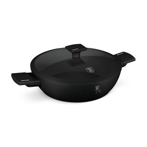 Oala cu capac Berlinger Haus, Monaco, 30 cm, 4.5 L, aluminiu forjat, negru imagine
