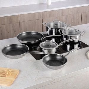 Set pentru gatit Berlinger Haus, Eternal, 9 piese, inox, argintiu imagine