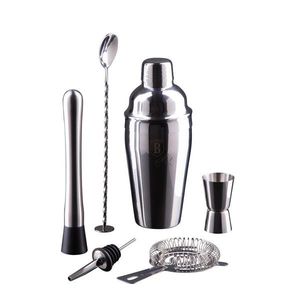 Set mix pentru cocktail 6 piese Berlinger Haus, Eternal, 550 ml, inox 18/10, argintiu imagine