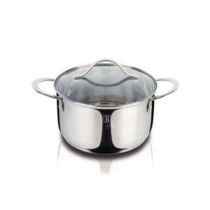 Oala cu capac Berlinger Haus, Silver Jewellery, 18 cm, 2.6 L, inox 18/10, argintiu imagine