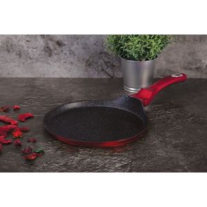 Tigaie pentru clatite Berlinger Haus, Burgundy, 28 cm, aluminiu forjat, rosu imagine