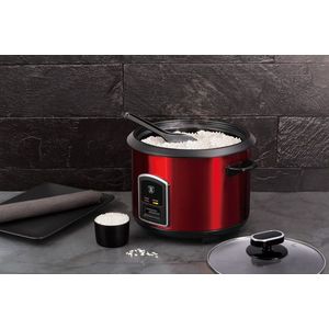 Oala electrica pentru orez Berlinger Haus, Burgundy, 700W, 1.8 L, inox/aluminiu, rosu imagine