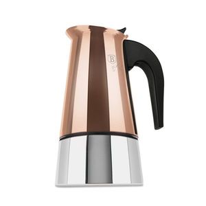 Aparat de cafea Berlinger Haus, Rose Gold, 6 cesti, 300 ml, inox 18/10, roz/argintiu imagine