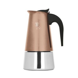 Aparat de cafea Berlinger Haus, Rose Gold, 9 cesti, 450 ml, inox 18/10, roz/argintiu imagine
