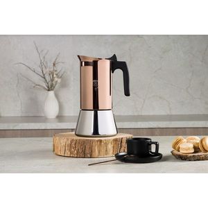 Aparat de cafea Berlinger Haus, Rose Gold, 9 cesti, 450 ml, inox 18/10, roz imagine