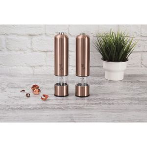 Set 2 rasnite electrice pentru sare/piper Berlinger Haus, Rose Gold, inox/ceramica, roz imagine