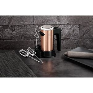 Mixer de mana cu suport Berlinger Haus, Rose Gold, 300W, plastic/inox, roz/negru imagine