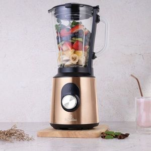 Blender de masa Berlinger Haus, Rose Gold, 1000W, 1.5 L, inox/sticla/plastic, roz/transparent imagine