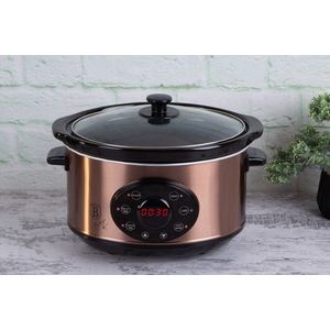 Aparat digital pentru gatit Berlinger Haus, Rose Gold, 200W, 3.5 L, ceramica/inox 430, roz/negru imagine