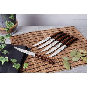 Set 6 cutite pentru friptura Berlinger Haus, Laguiole, inox, maro imagine