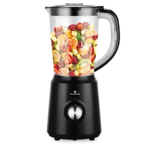 Blender de masa Blaumann, Black Silver, 500W, 1.5 L, plastic/inox, negru/transparent imagine