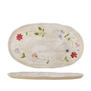 Platou pentru servire, Bloomingville, Camilla, 42.5x25x1.5 cm, ceramica, multicolor imagine