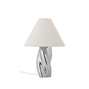 Lampa de masa, Bloomingville, Silva, 1 x E27, 35x49 cm, ceramica/in, argintiu imagine