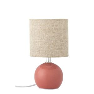 Lampa de masa, Bloomingville, Valdis, 1 x E14, 13x24 cm, ceramica/in, roz imagine
