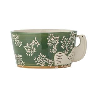 Bol, Bloomingville, Hezha, 13x7 cm, 460 ml, ceramica, verde imagine