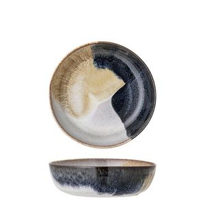 Bol, Bloomingville, Jules, 17.5x5.5 cm, 750 ml, ceramica, albastru imagine
