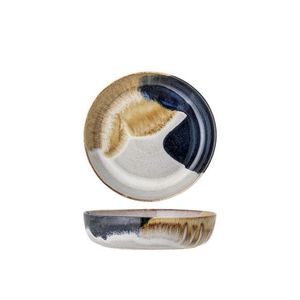 Bol salata, Bloomingville, Jules, 25x6.5 cm, 2 L, ceramica, albastru imagine